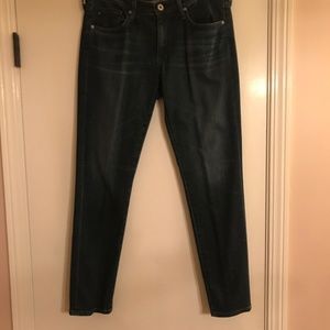 AG Stevie Ankle Slim Straight 29R Dark Denim